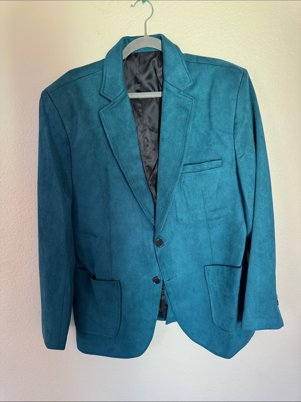 Teal Men's Blazer - Classic Two-Button Suit Jacket